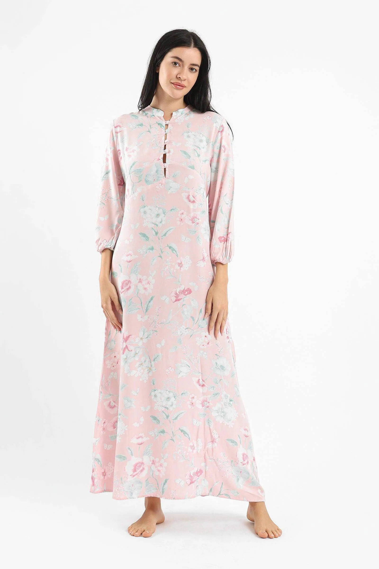 Flowery Maxi Nightgown