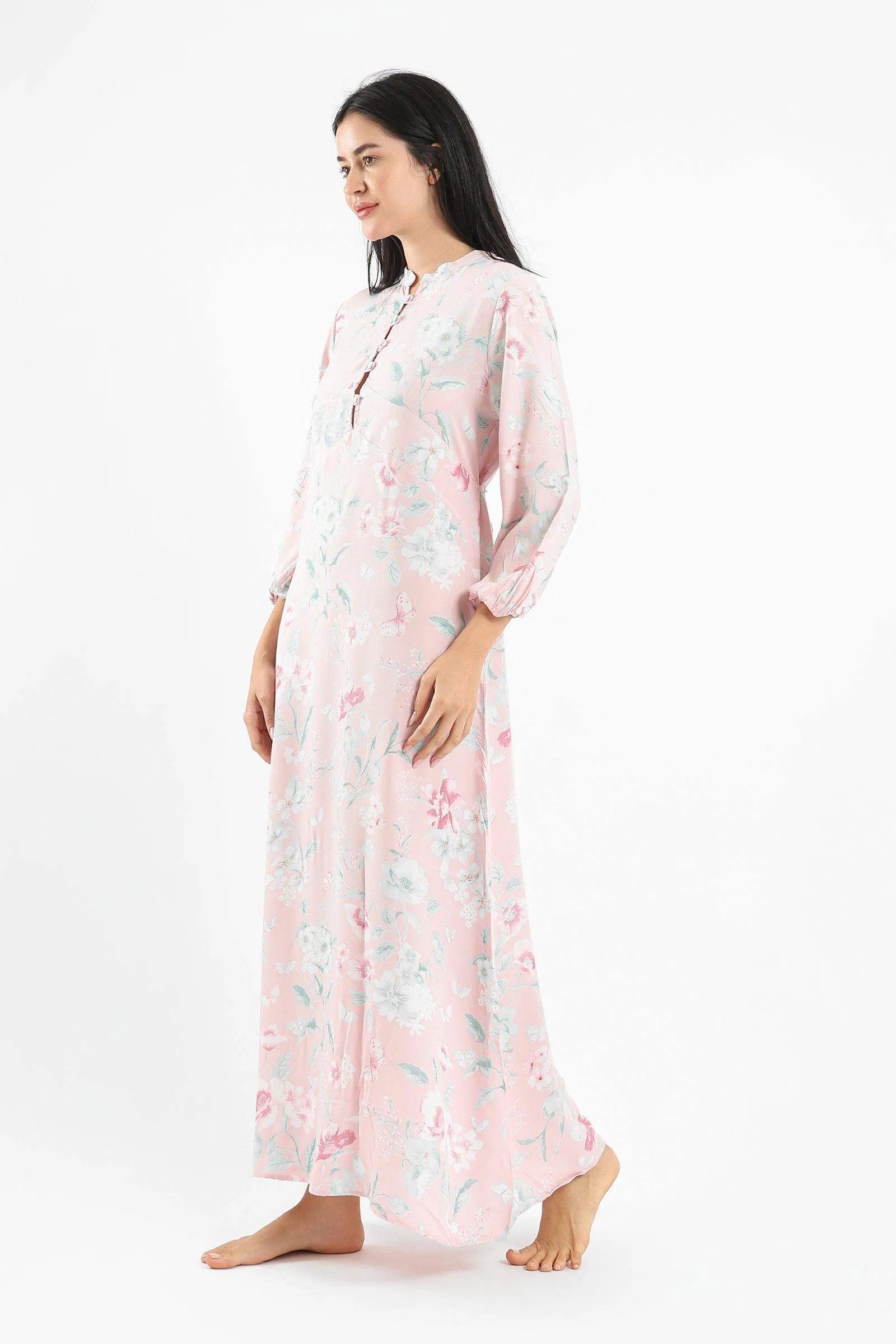 Flowery Maxi Nightgown