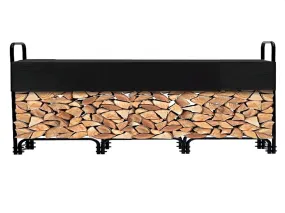 GARVEE 12.5FT Outdoor Firewood Rack with Cover, 3/4 Cord of Firewood, Heavy Duty Firewood Holder & Waterproof Cover for Fireplace, Patio, Log Storage Rack for Firewood 150in*47in*14in Outdoor Indoor