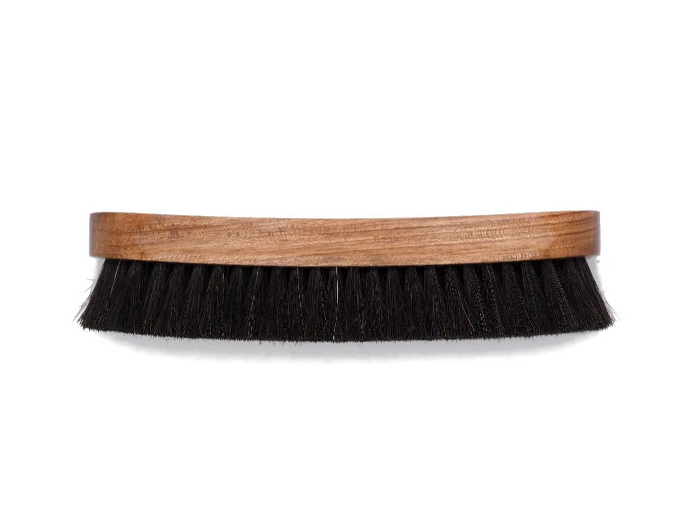 Gold Medal Bubinga Handle Stiff Horsehair Polishing Brush Large Black