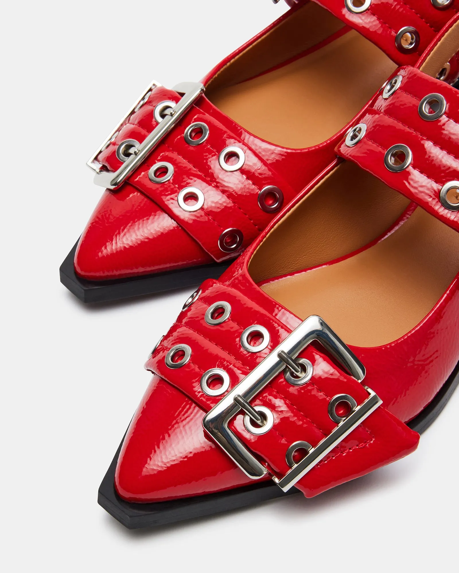 GRAYA RED PATENT