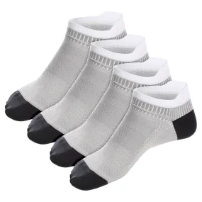 GREY CLEOCOTTON ATHLETIC ANKLE SOCKS - 8 PK