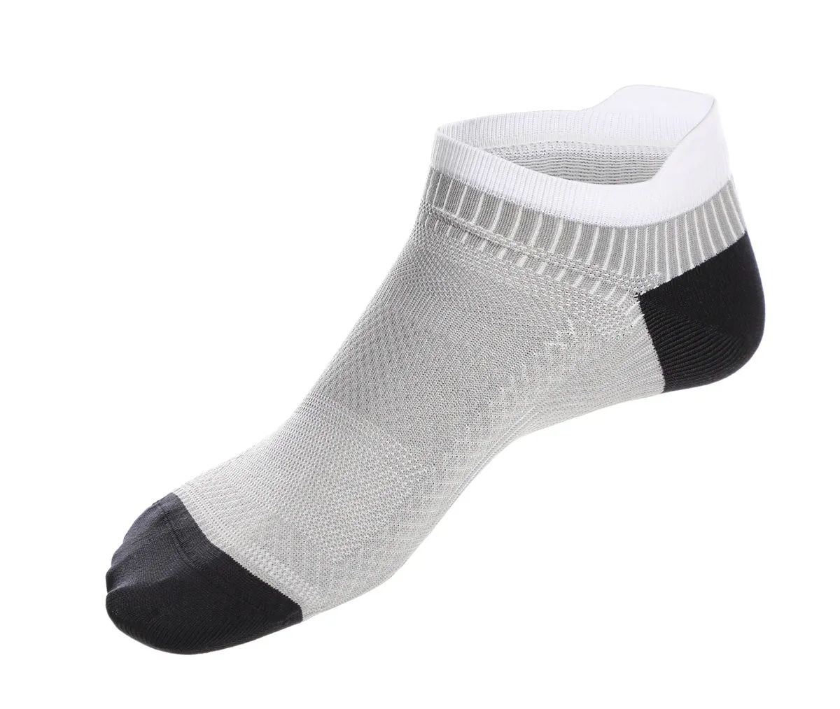 GREY CLEOCOTTON ATHLETIC ANKLE SOCKS - 8 PK