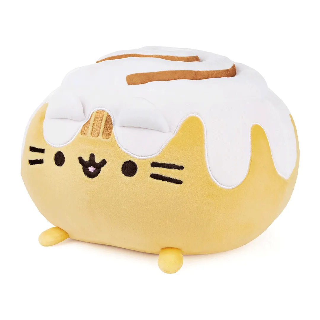 GUND Pusheen Catfé Cinnamon Roll Squisheen 12" Plush Toy