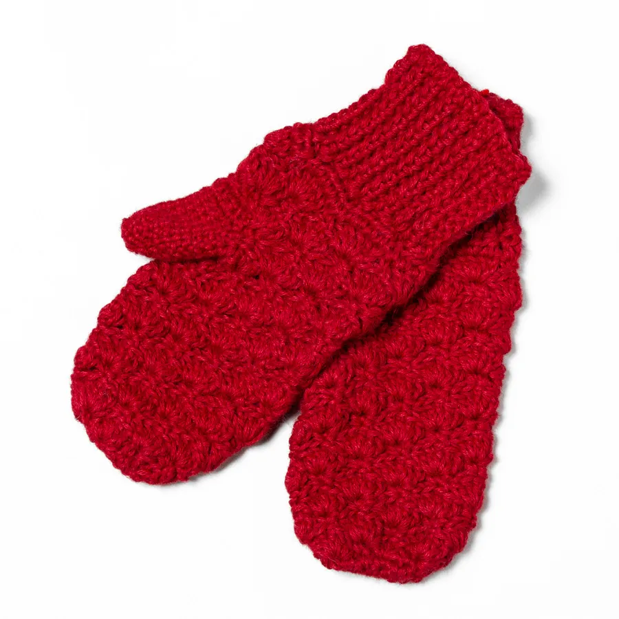 Handmade Scallop Mittens