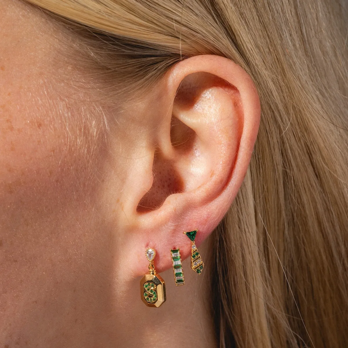 Harry Potter Slytherin House Earring Set