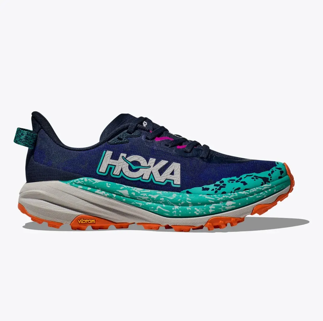 Hoka Speedgoat 6 Wide | Varsity Navy / Meteor | Womens