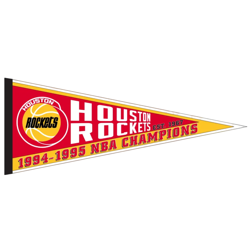 Houston Rockets Pro Specialties HWC 94-95 Champs Pennant