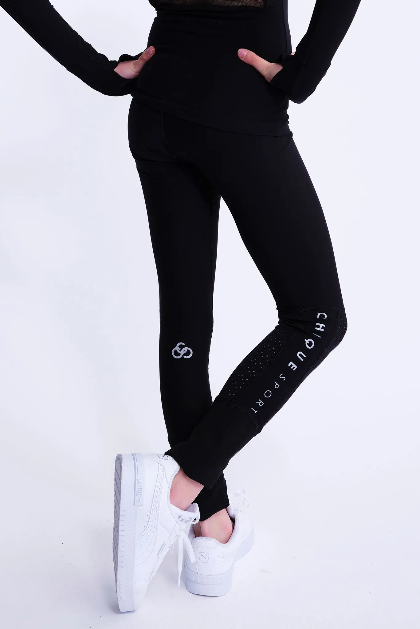 Inspire Non-Slip Leggings in Black