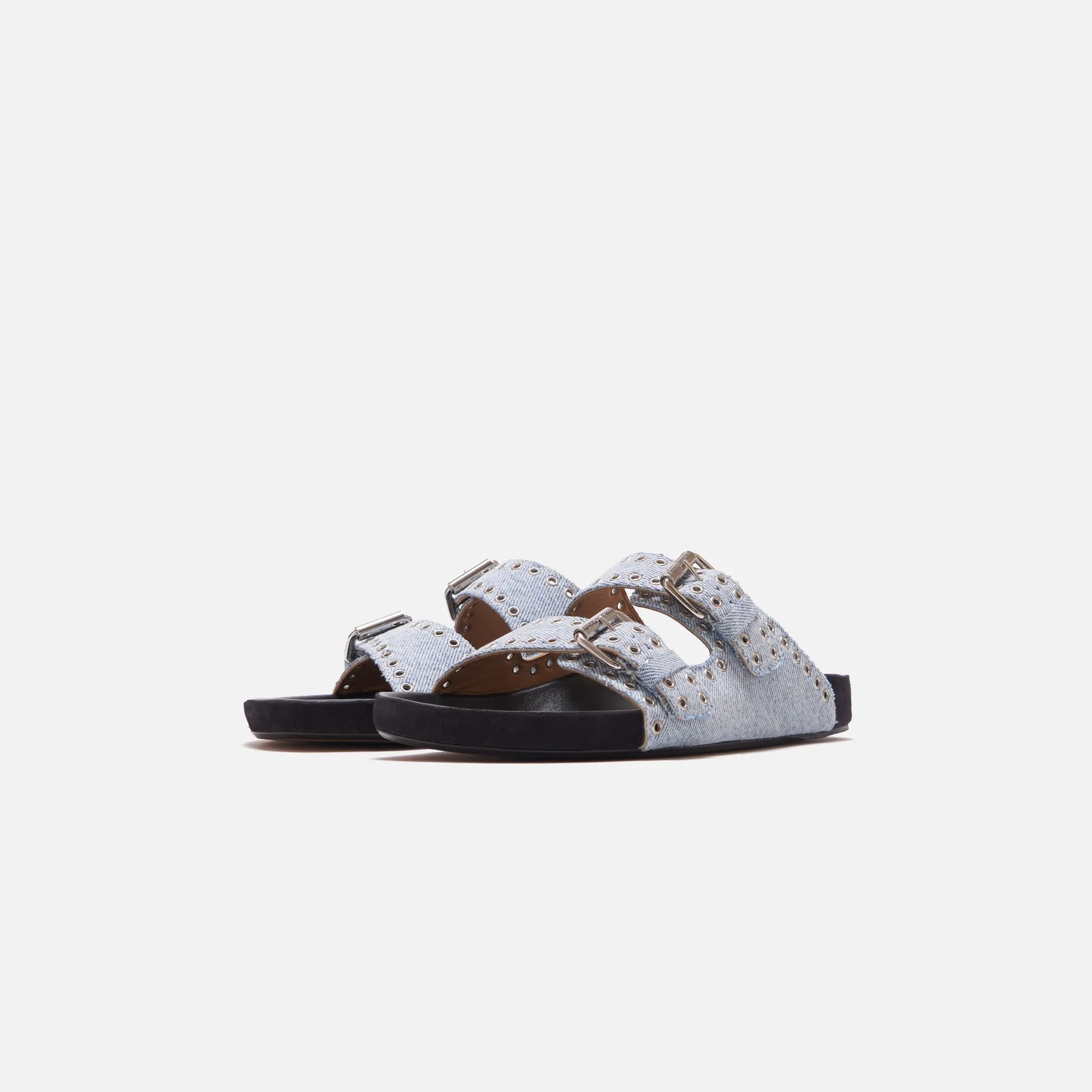 Isabel Marant Lennyo Denim Sandals - Light Blue