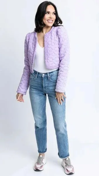 KARLIE PURPLE QUILT JACKET