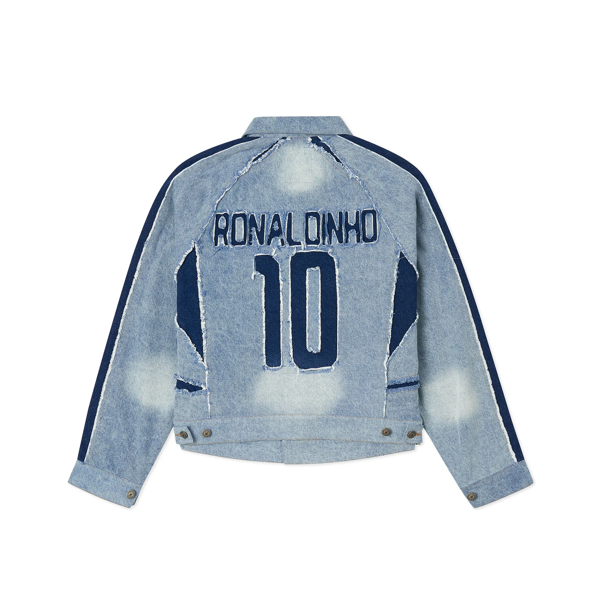 Kidsuper x Ronaldinho Mens Denim Jersey Jacket