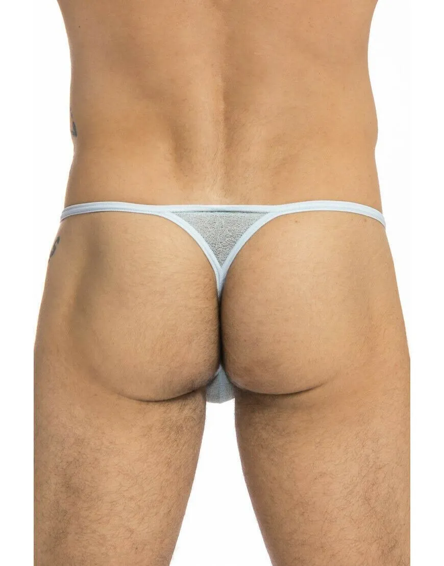 L'Homme Invisible Mens String Striptease Detachable Sky-Blue Egon MY83 7