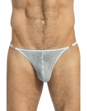 L'Homme Invisible Mens String Striptease Detachable Sky-Blue Egon MY83 7