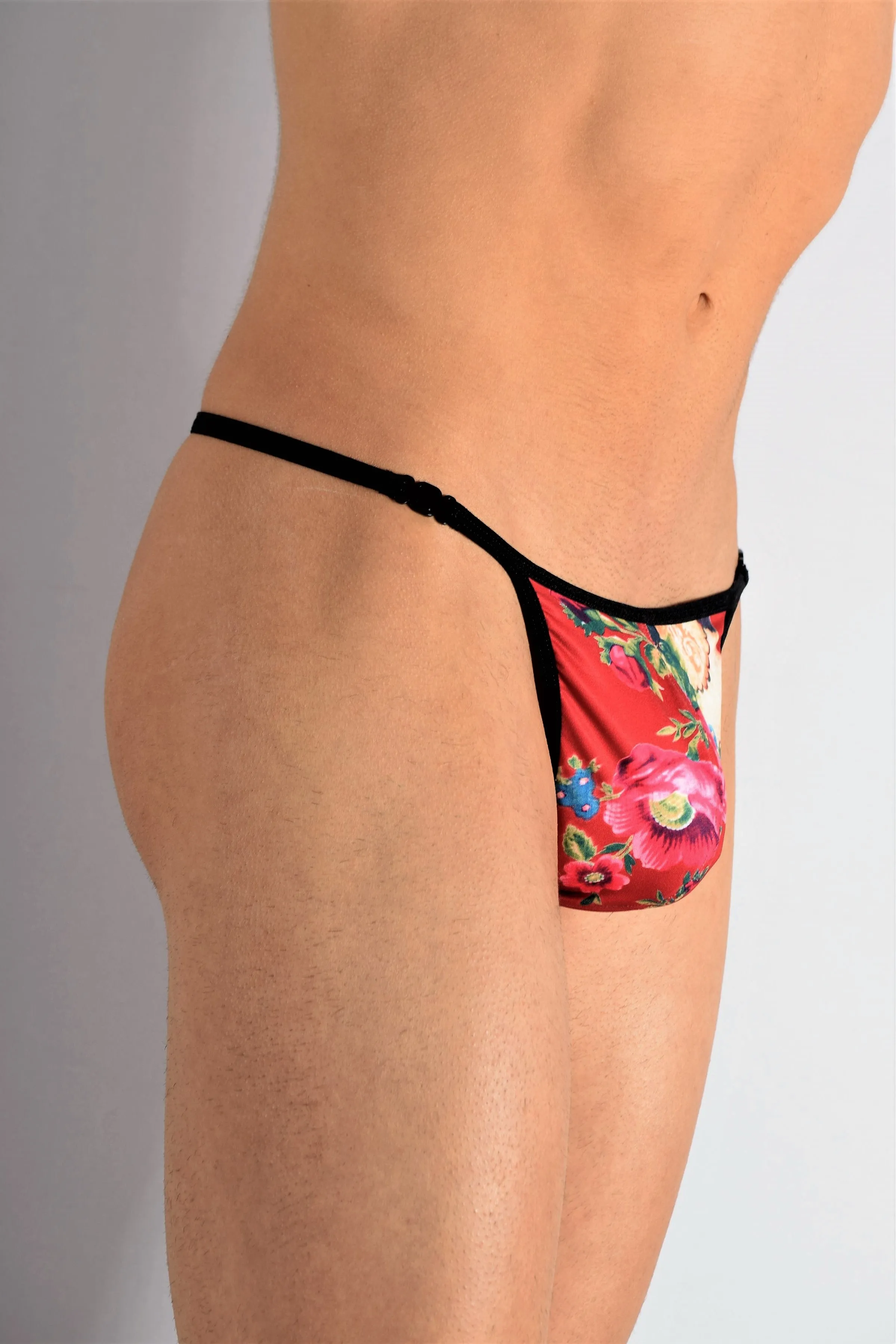 L'Homme Invisible Thong Detachable String Matryoshka Red UW21X 2