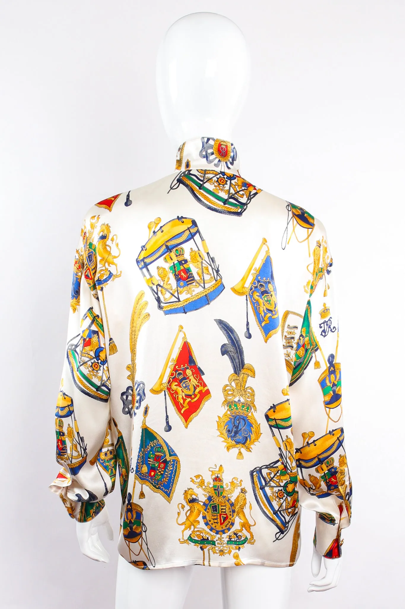 Lion Crest Drum Print Blouse