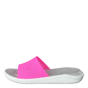 Literide Slide Electric Pink/almost White