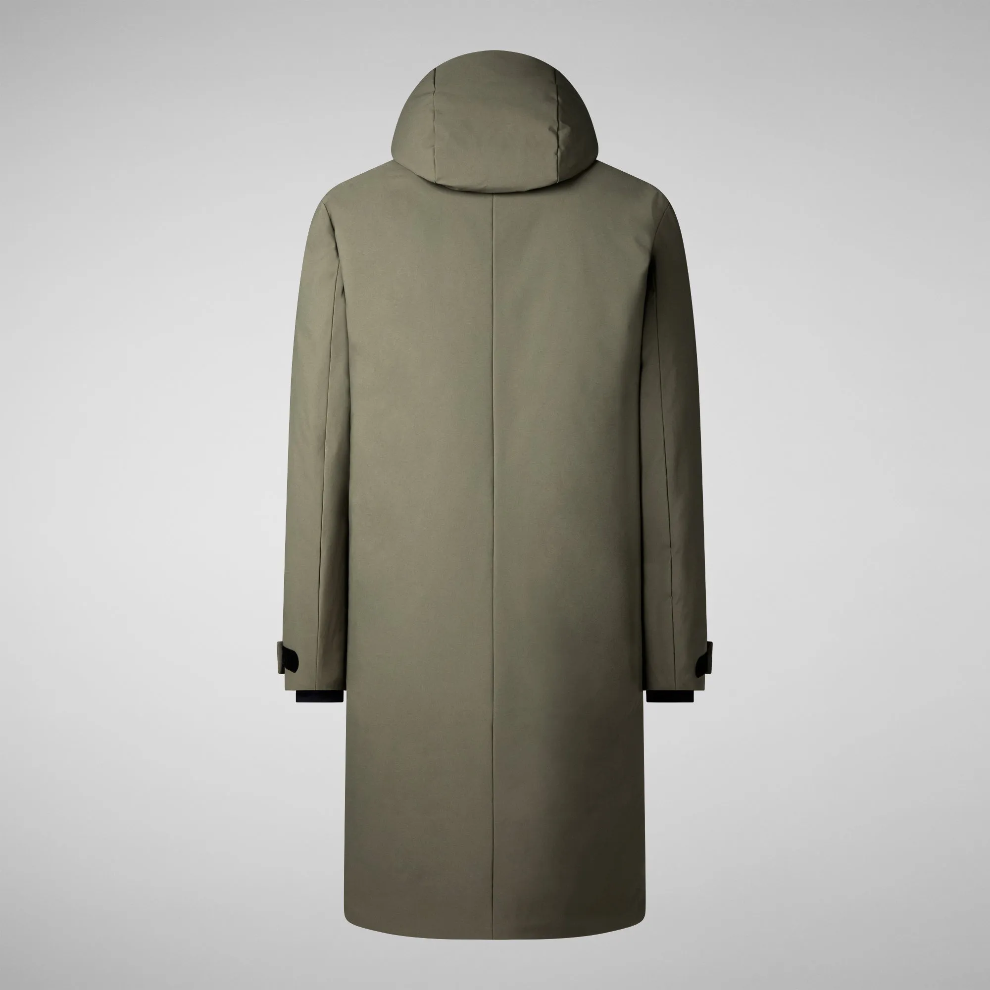 Man's hooded parka Roderick in laurel green