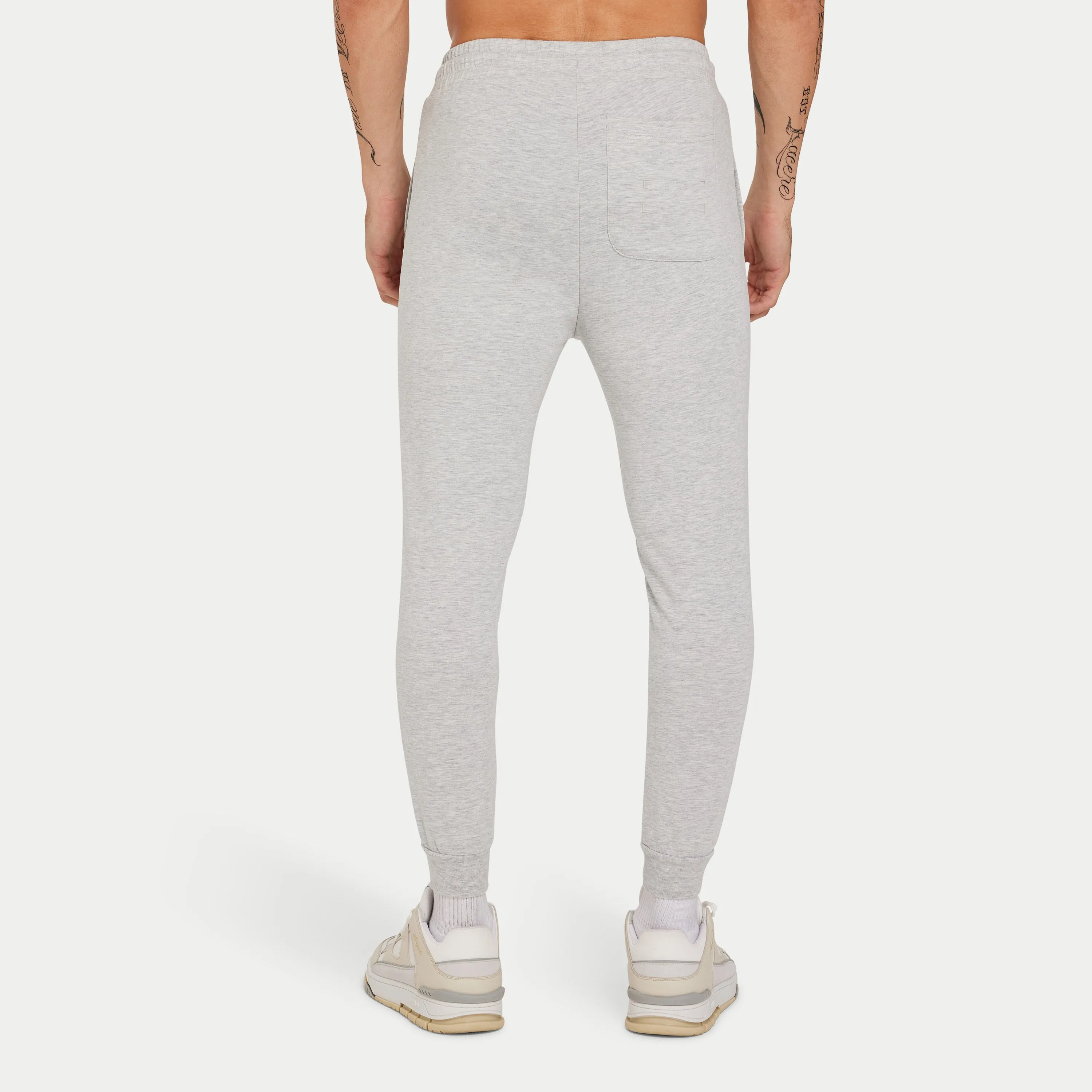 Mens Focus Tapered Sweatpant - Grey Marl