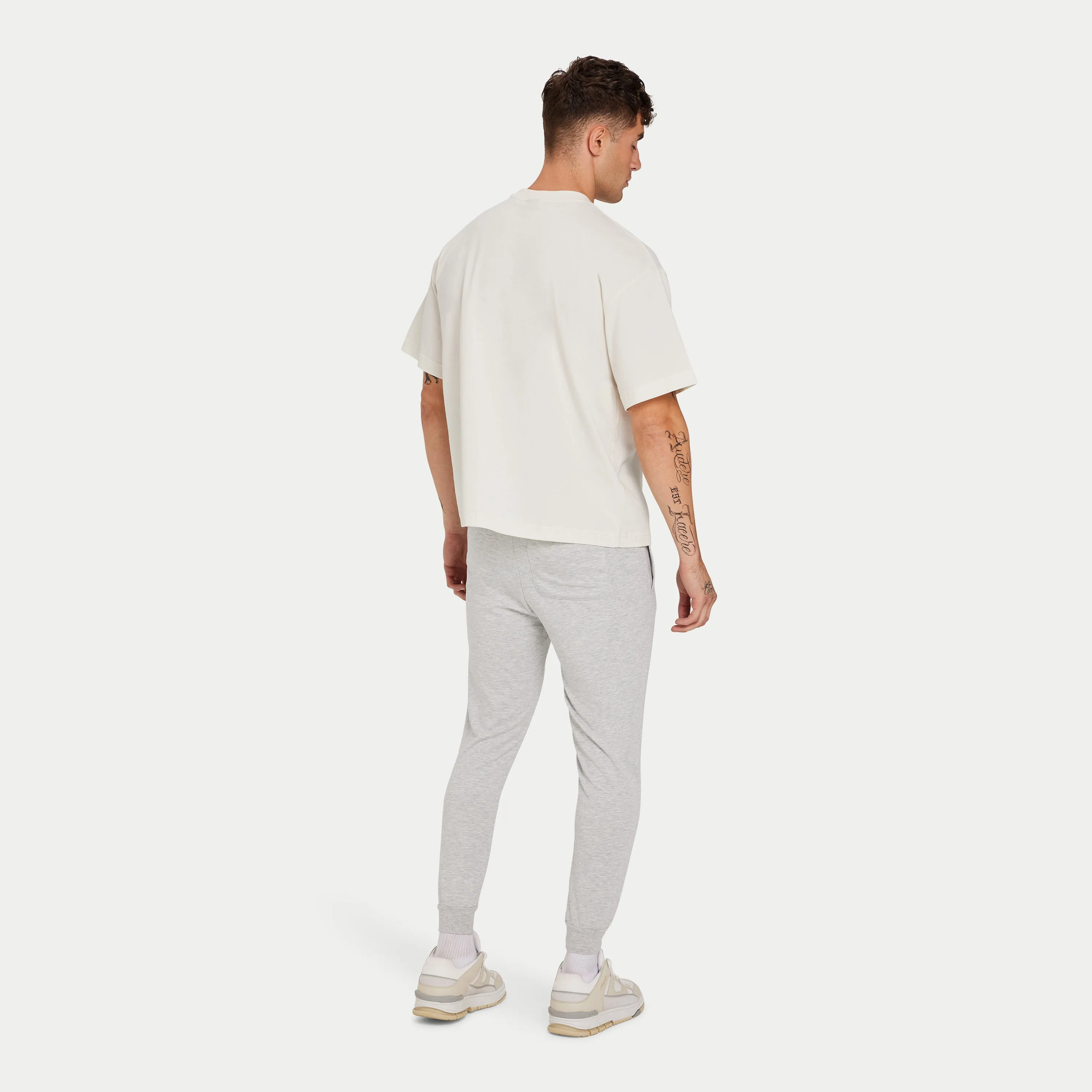 Mens Focus Tapered Sweatpant - Grey Marl