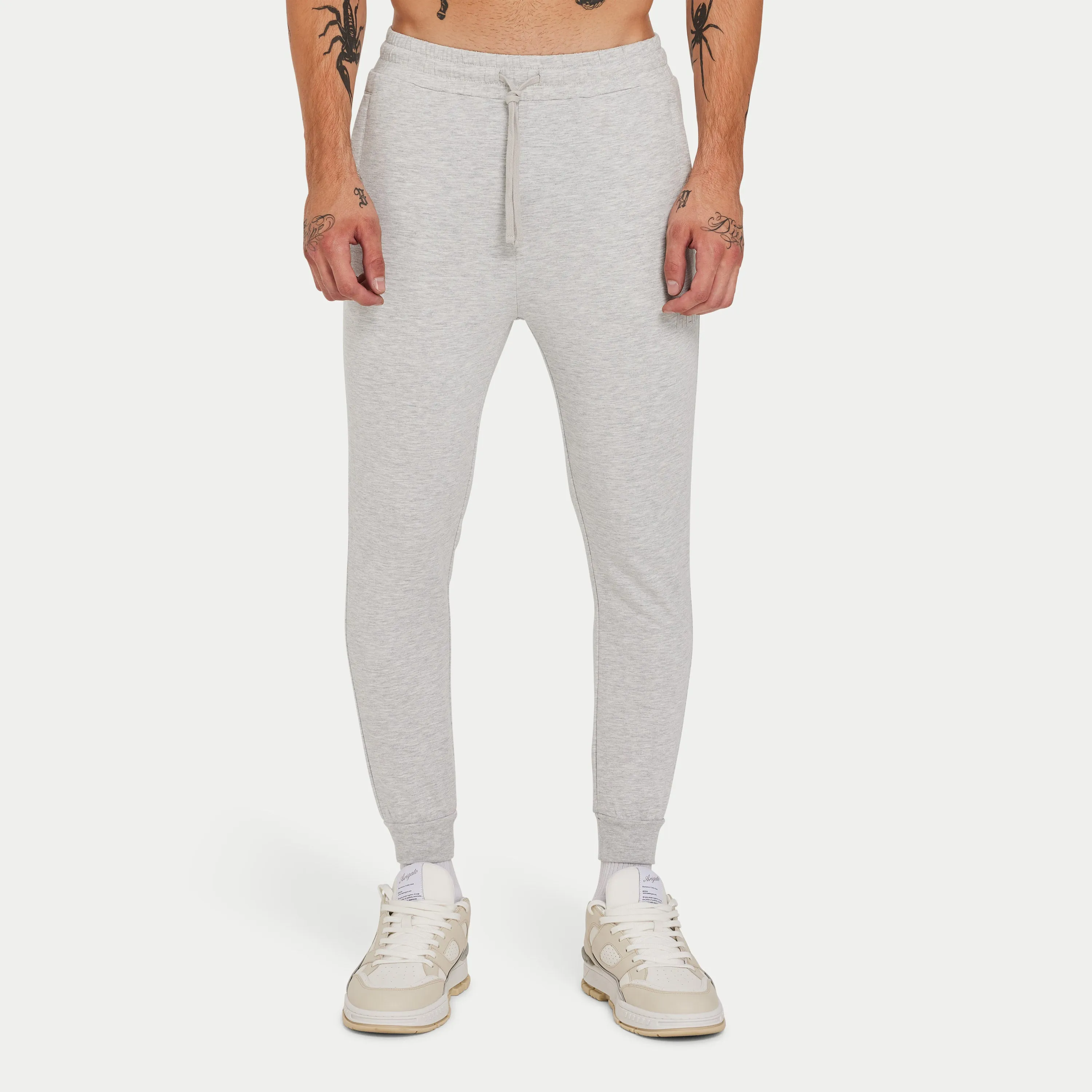 Mens Focus Tapered Sweatpant - Grey Marl