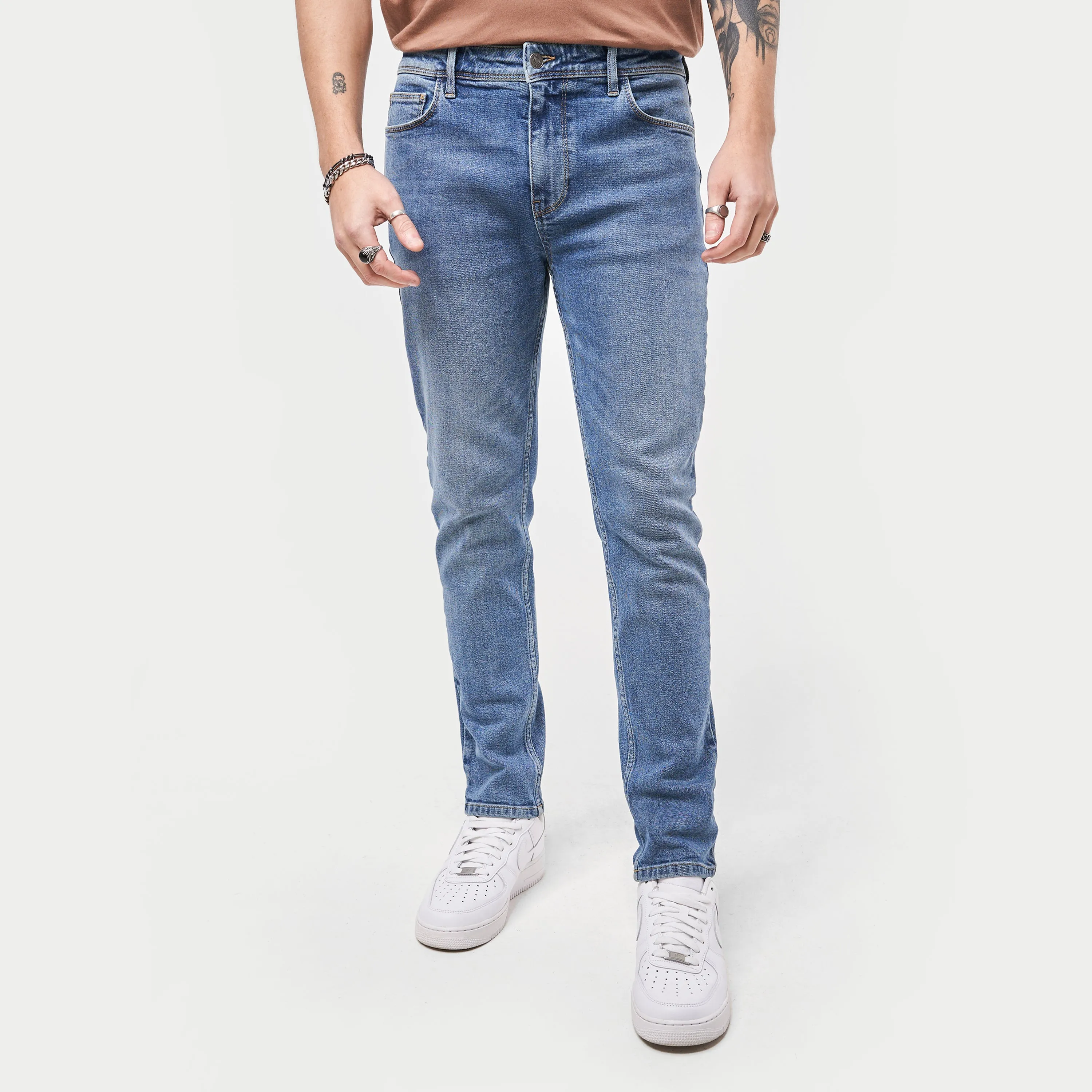 Mens Slim Fit Jean - Mid Blue