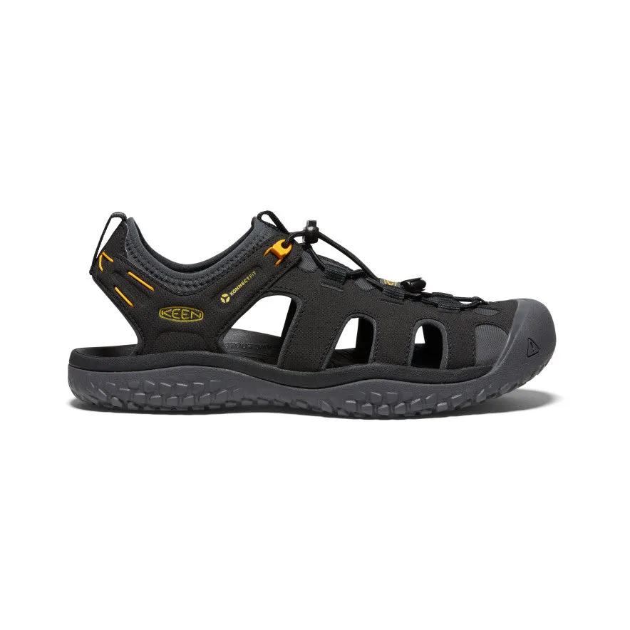 Men's SOLR Sandal  |  Black/Gold