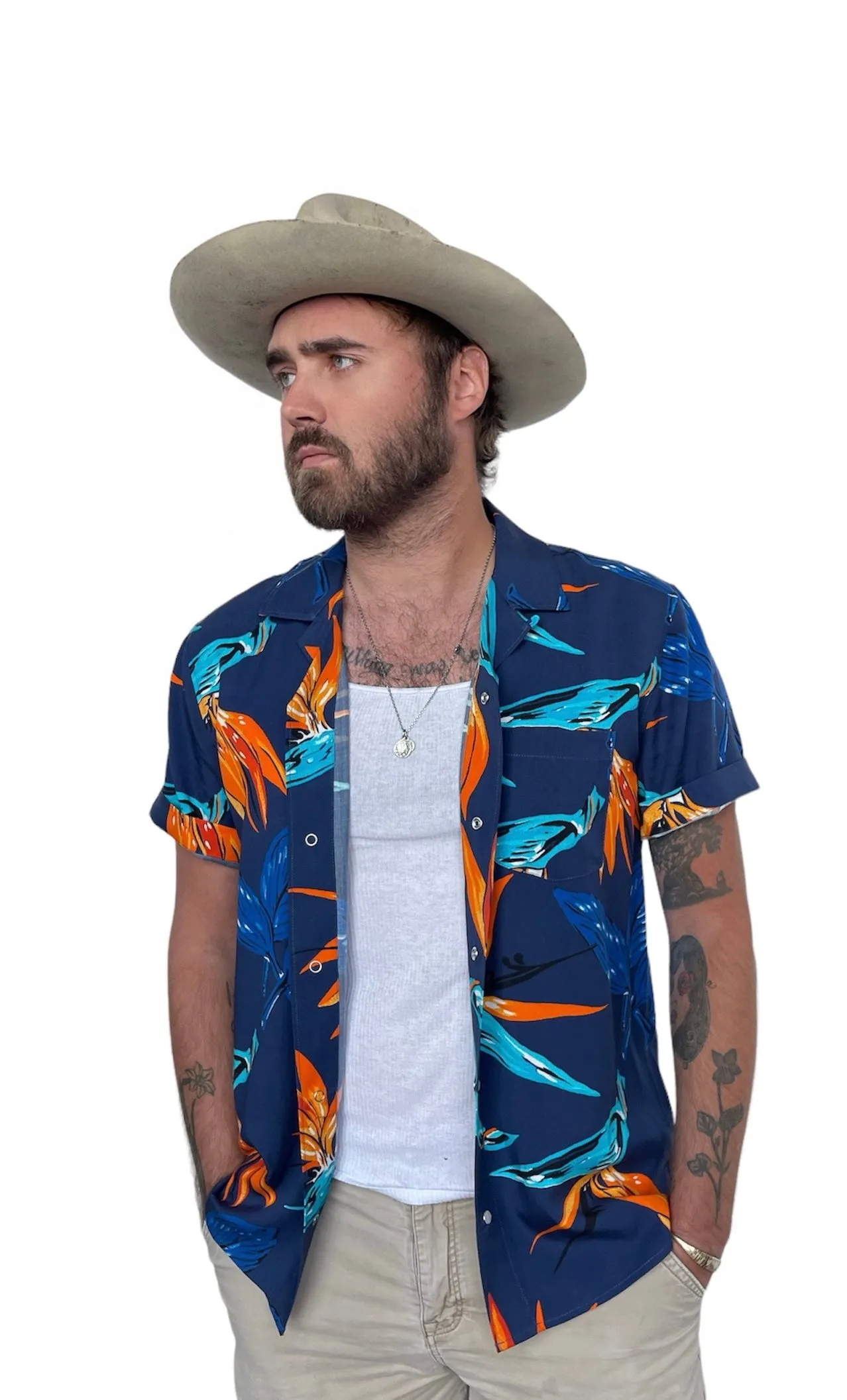 Miami Men's Shirt Blue Multi