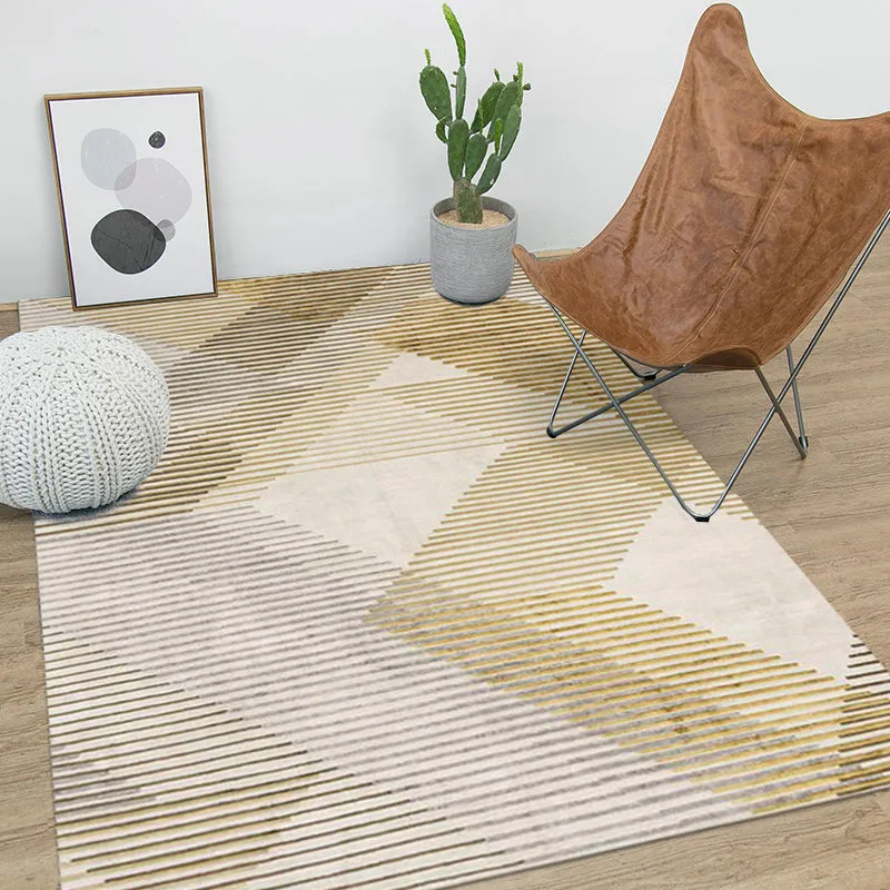 Nordic Yellow and Grey Rug