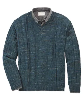 Novelty Fisherman V-Neck Sweater