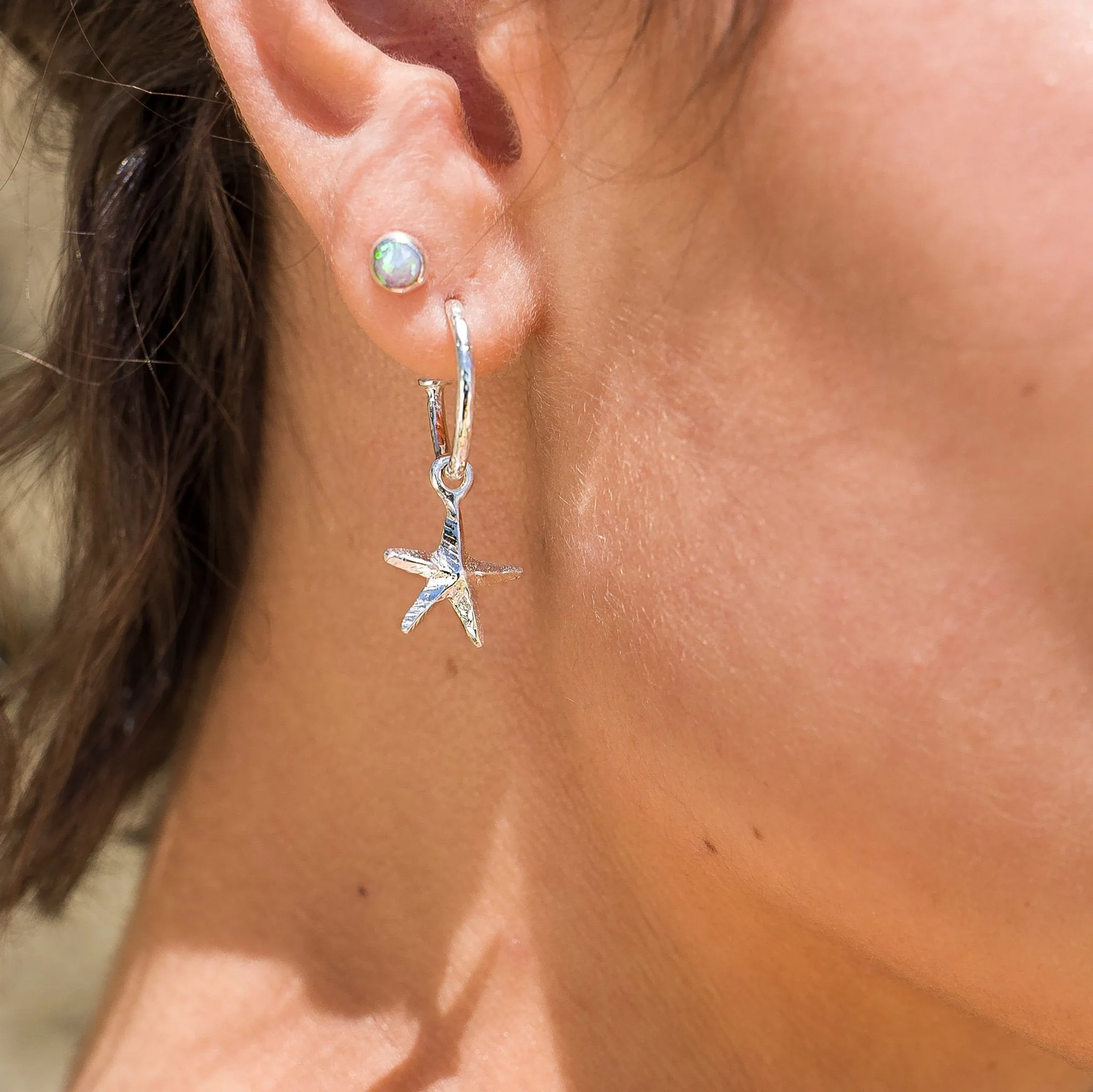 Ocean Starfish Hoops