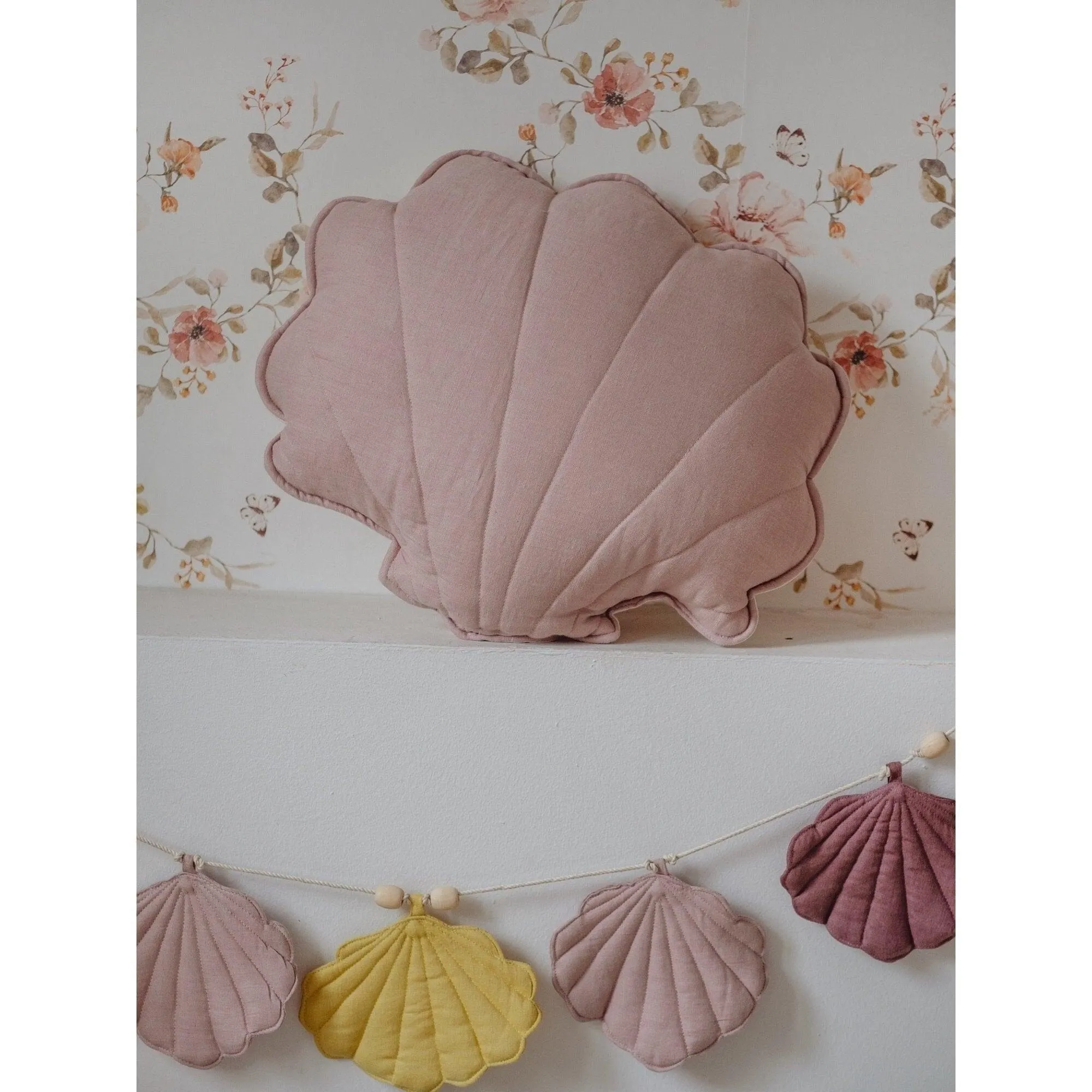 Presale - Linen Powder Pink Shell Pillow