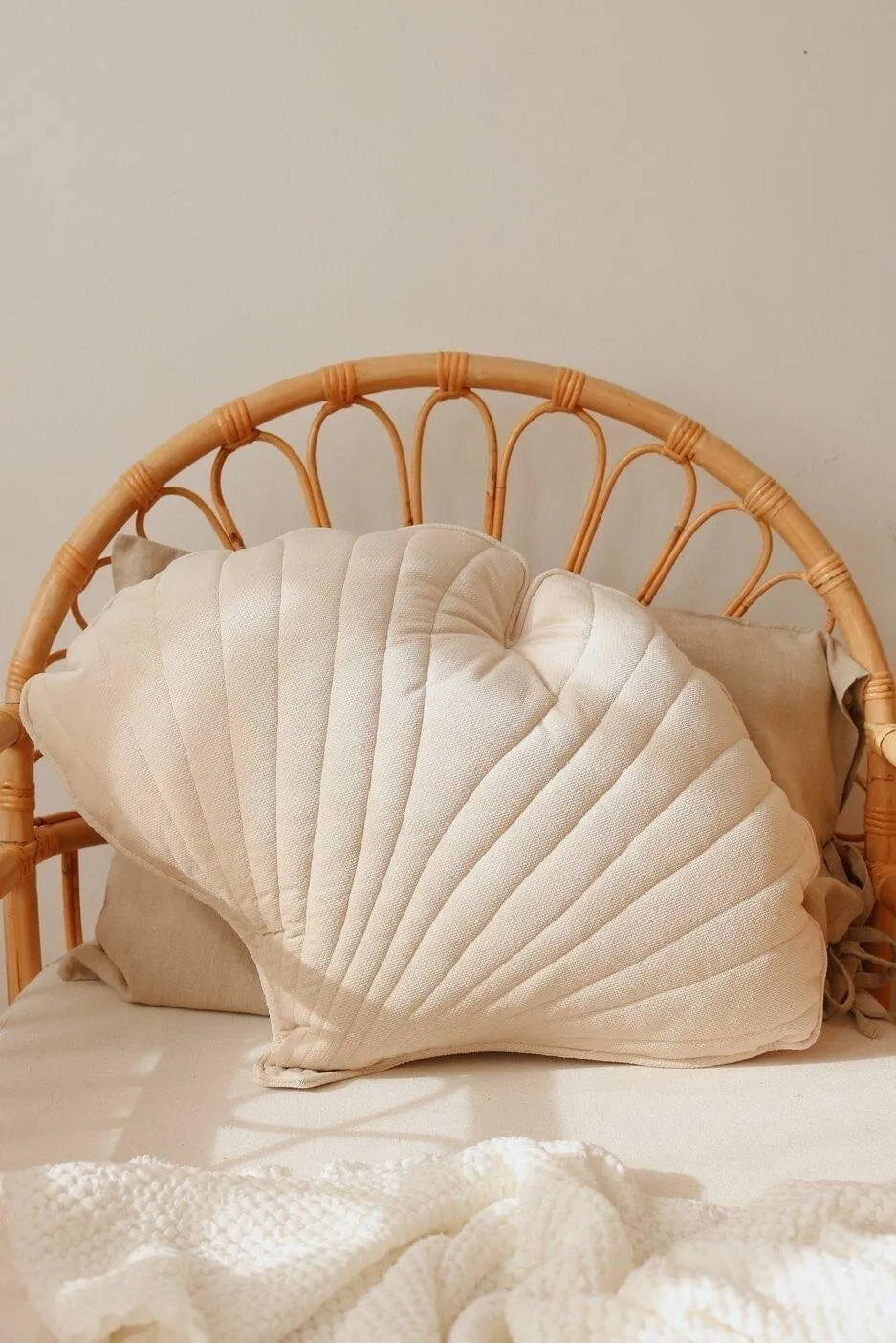 Presale - Velvet Cream Ginkgo Leaf Pillow