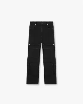 R3Ca Cargo Denim - Black