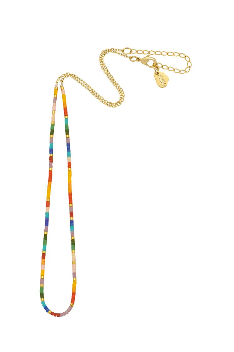 Rainbow Beaded Necklace