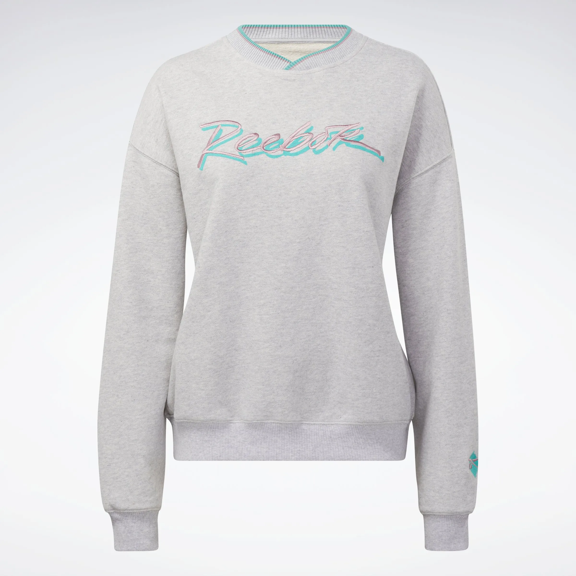 Reebok Apparel Women Classics Graphic Sweatshirt Lgreyh