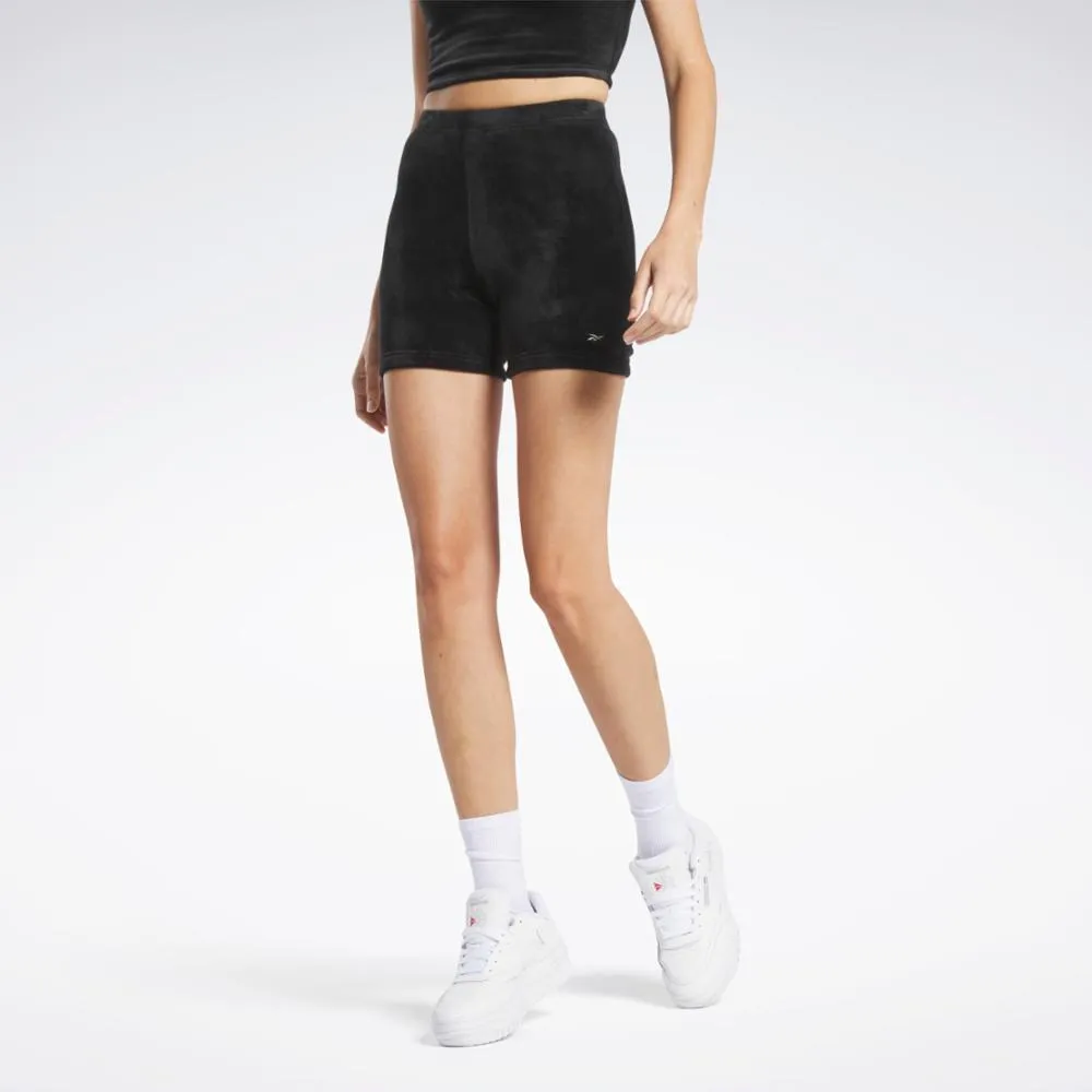 Reebok Apparel Women Reebok Classics Plush Shorts BLACK