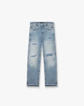 Represent X End R3 Baggy Destroyer Denim - Mechanical Blue