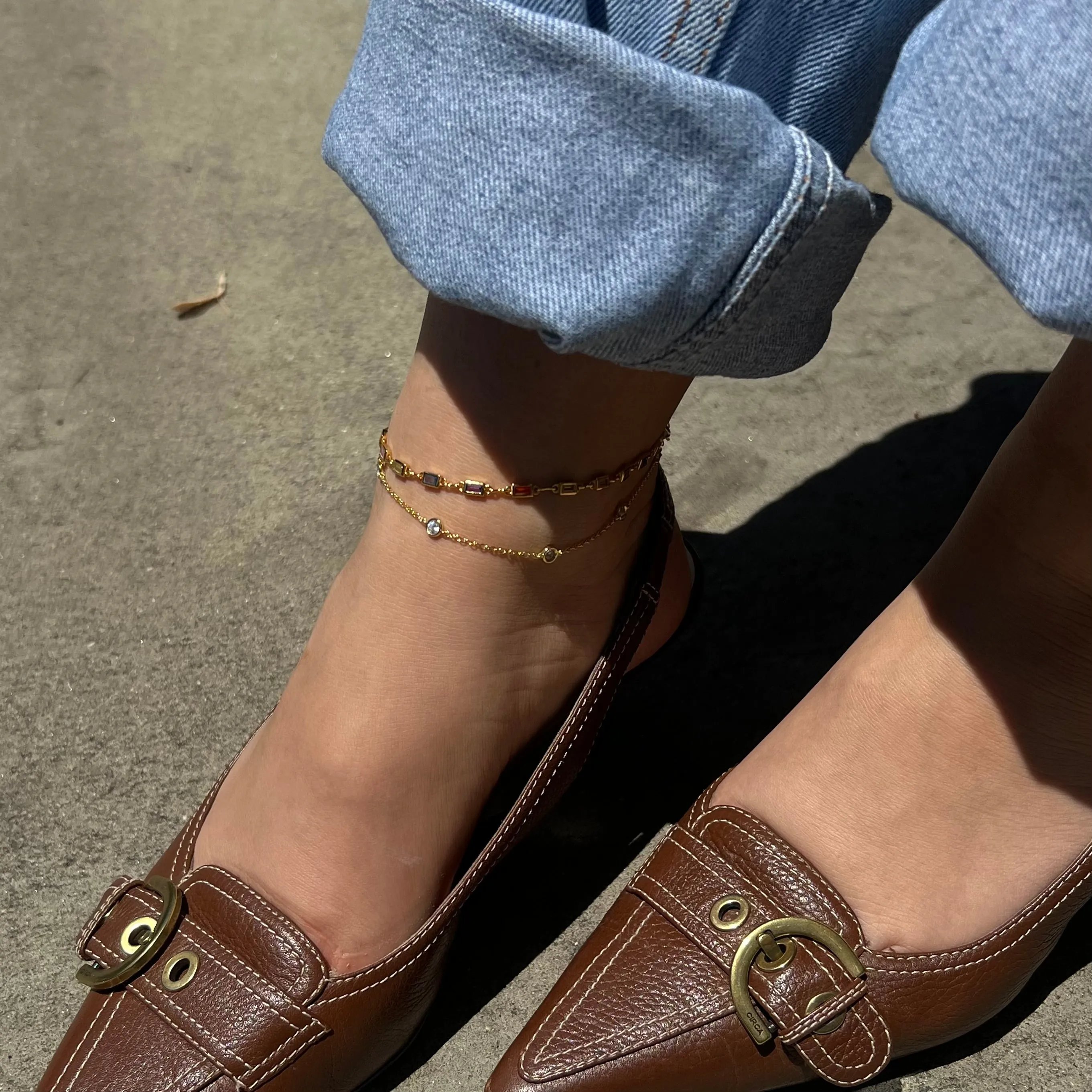 RILEY ANKLET GOLD