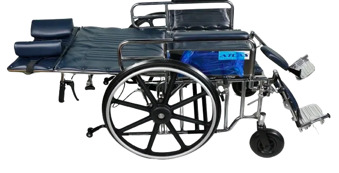 RW2411P 24" Deluxe Obese Reclining Wheelchair