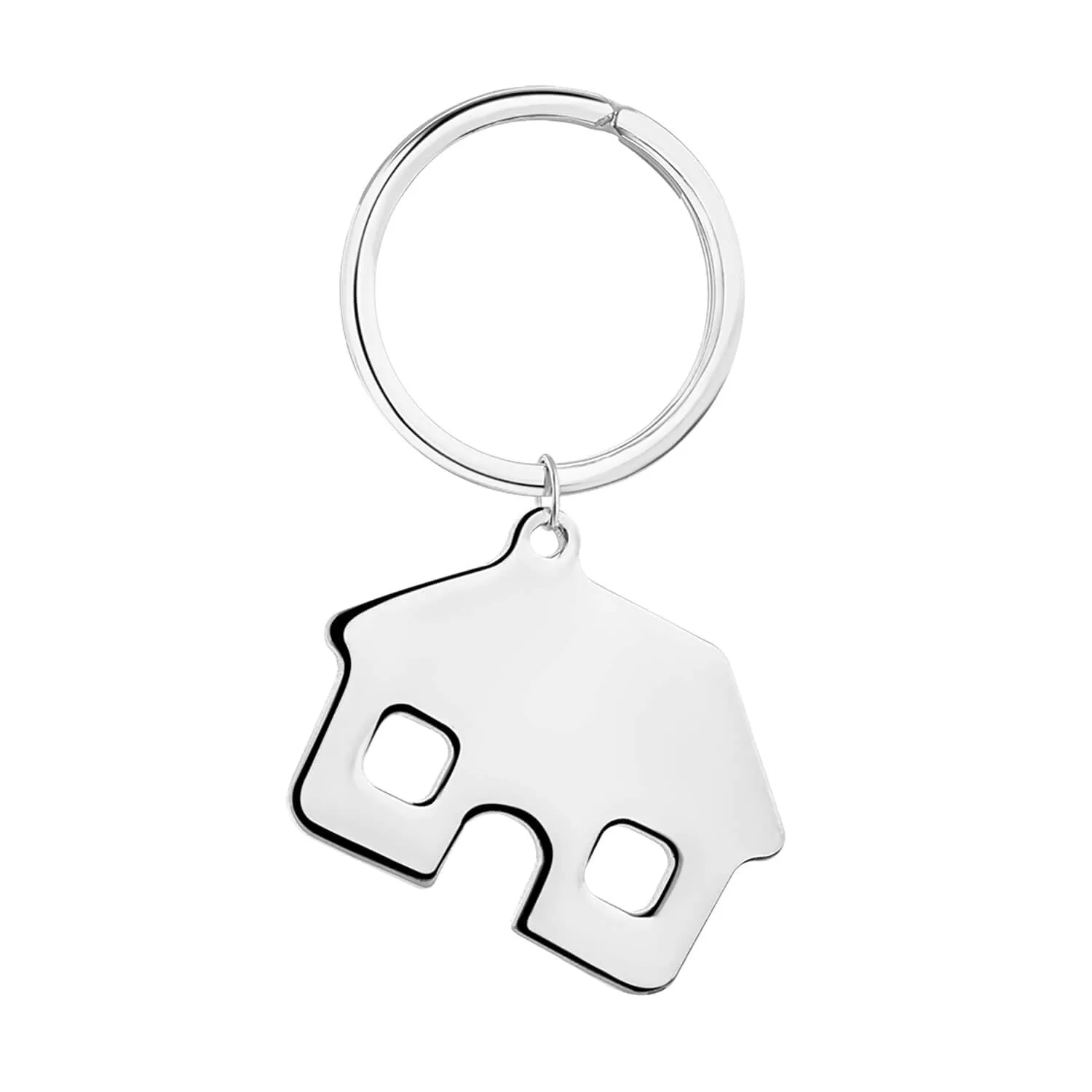 Silverplate House Keyring