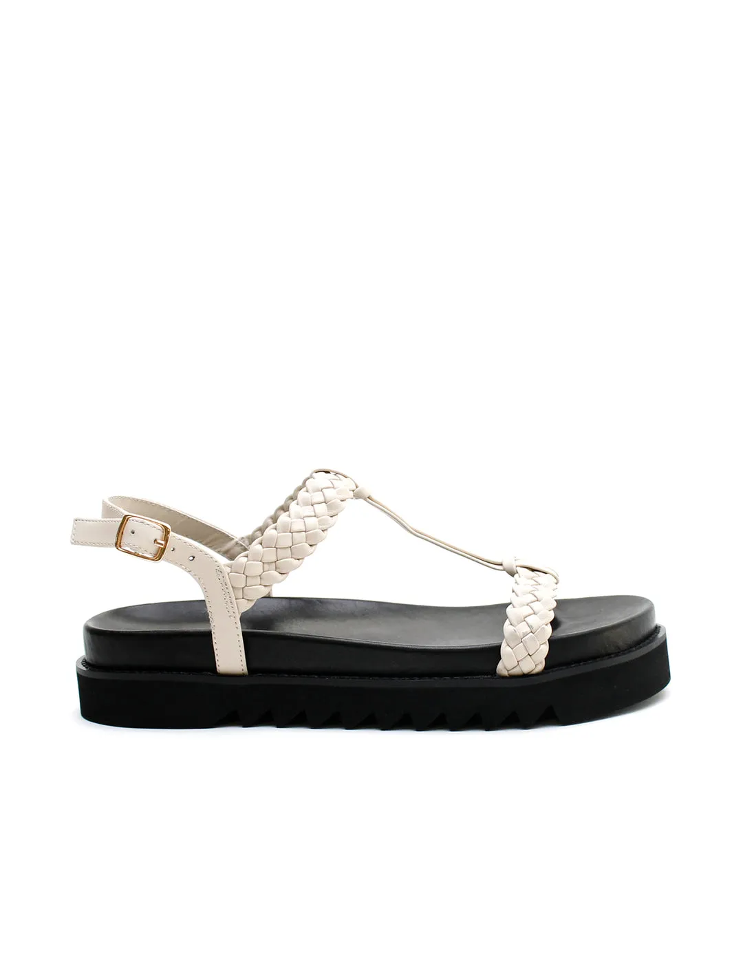 T-Bar Braided Sandal