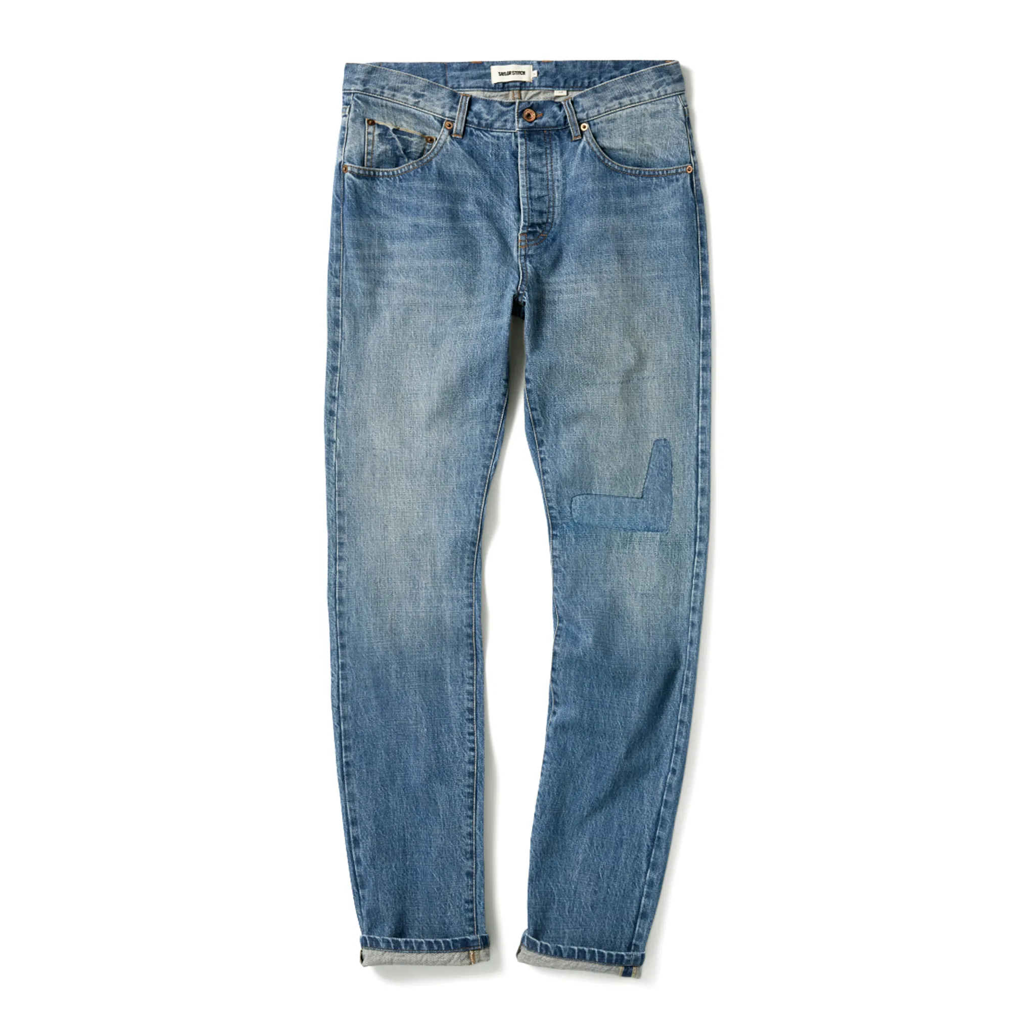 The Slim Jean in Patch Wash Selvage