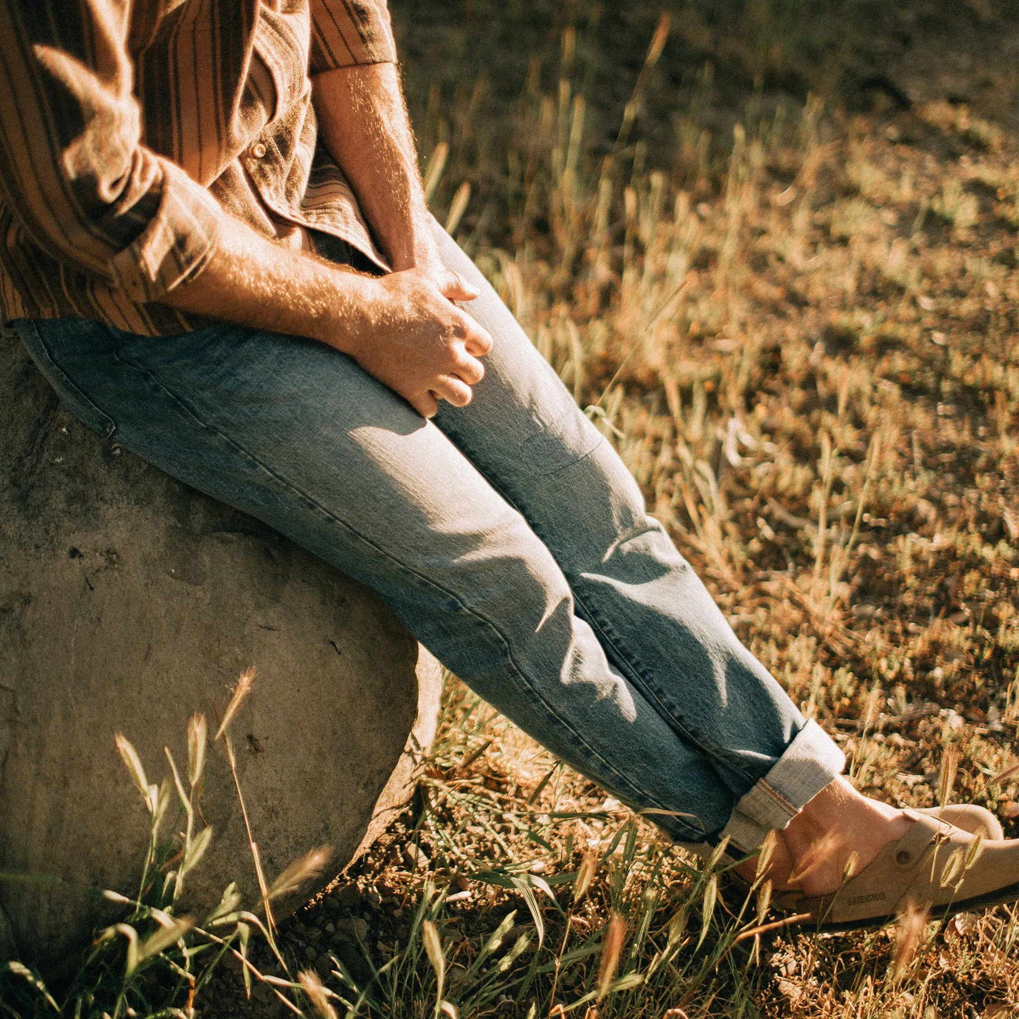 The Slim Jean in Patch Wash Selvage