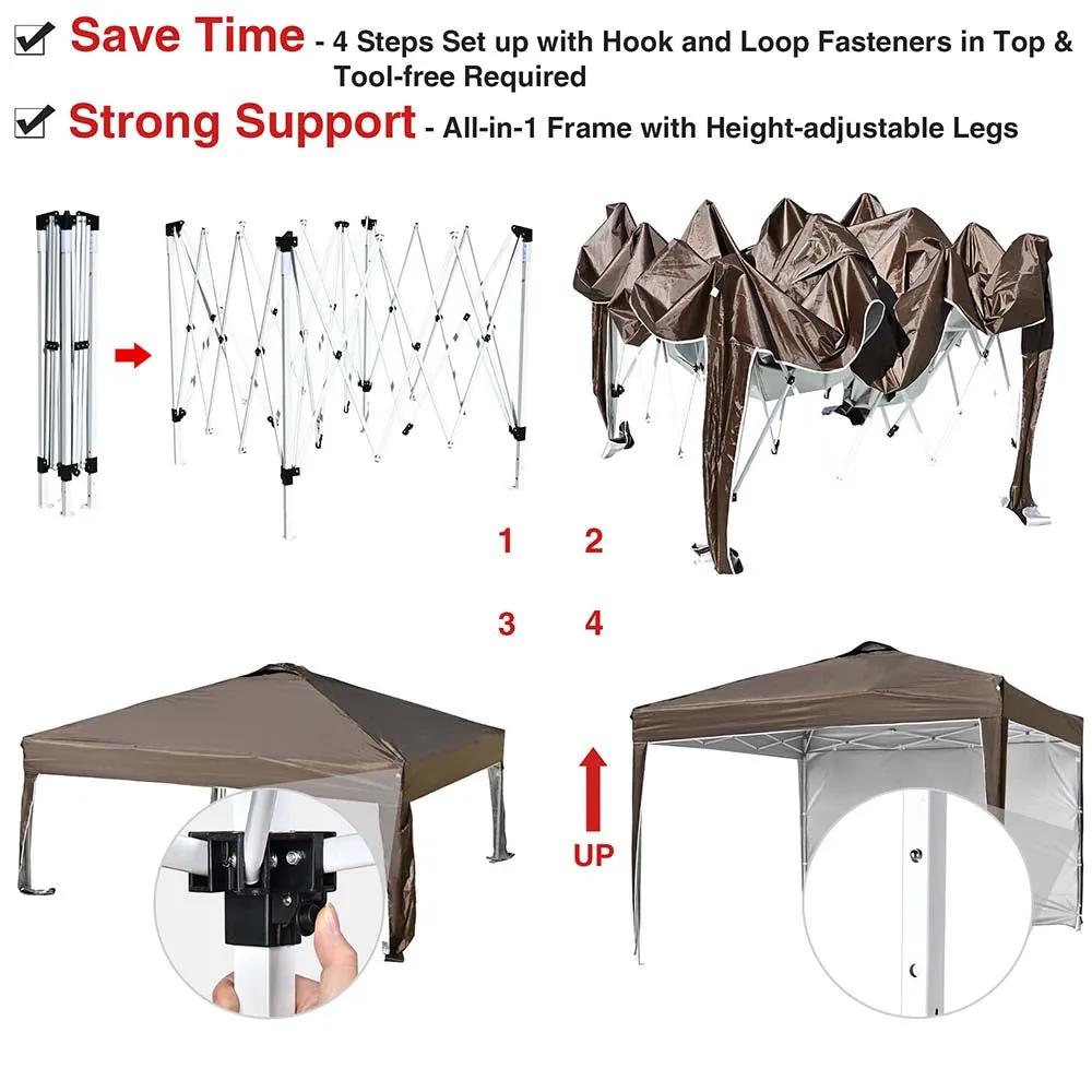 TheLAShop 10x10 Pop Up Canopy Tent Instant Shelter