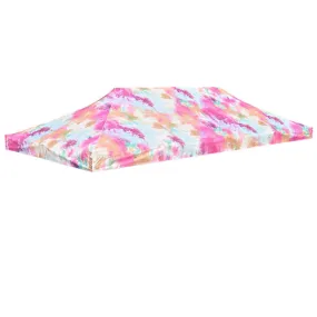 TheLAShop 10x20 Pop Up Canopy Replacement Tie-dyed Pink