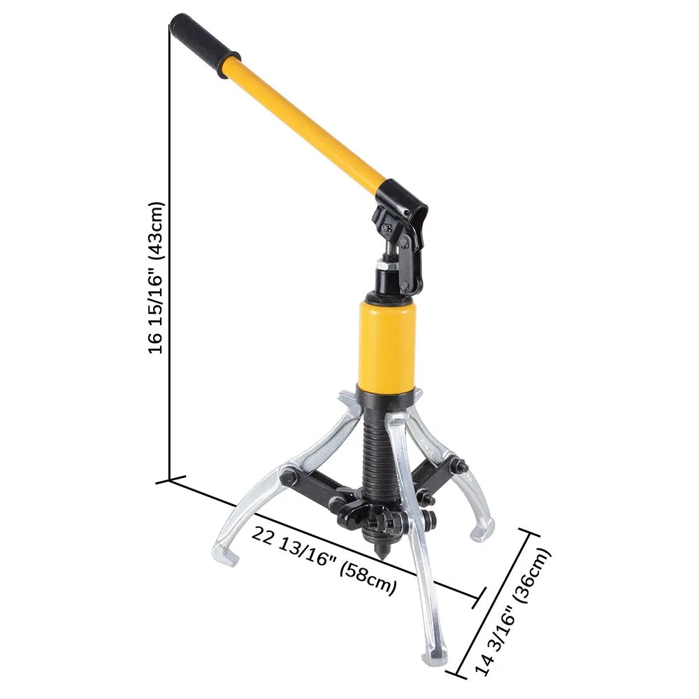 TheLAShop 3-Jaw Hydraulic Gear Puller Changeable Kit w/ Case, 5 Ton