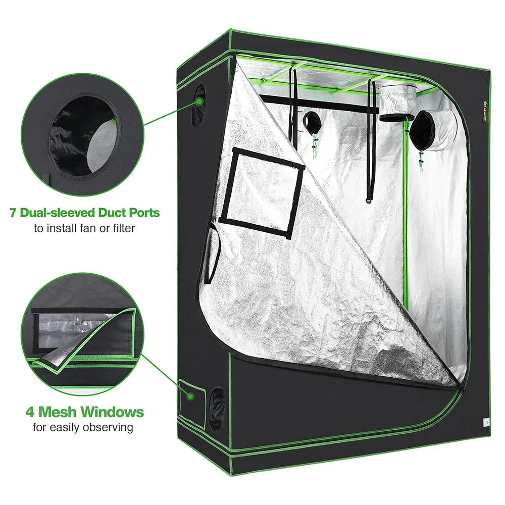 TheLAShop Hydroponic Mylar Reflective Grow Tent 5x2.7x6.7ft