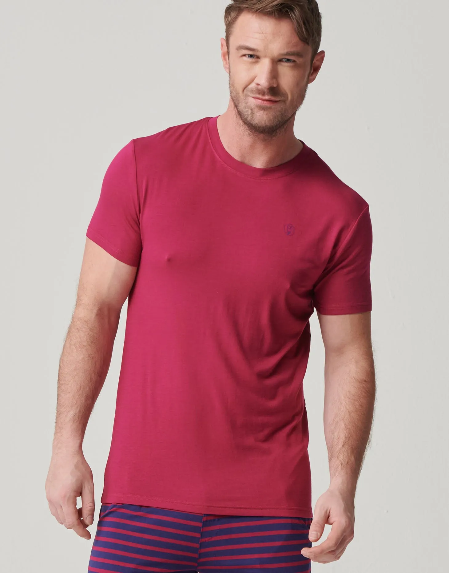 Two-pack Men's Bamboo T-Shirts – Wine & Navy