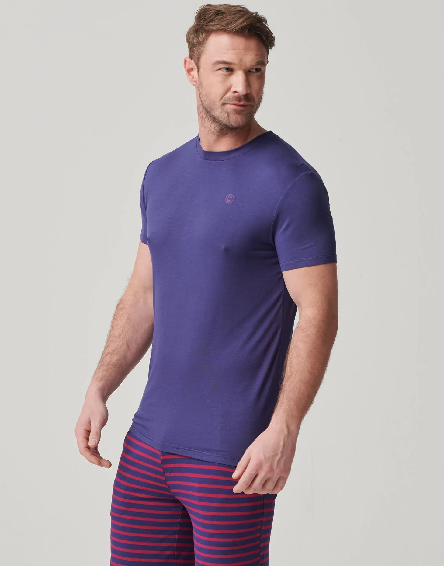 Two-pack Men's Bamboo T-Shirts – Wine & Navy